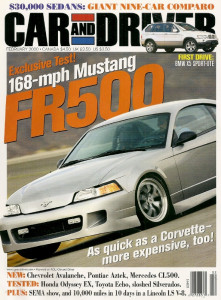 CAR & DRIVER 2000 FEB - SARAH FISHER, RIBBS, MINIs